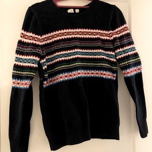 GAP Navy Fair Isle Sweater